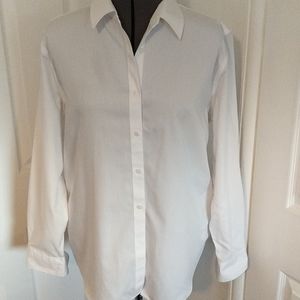 Classic white button up shirt